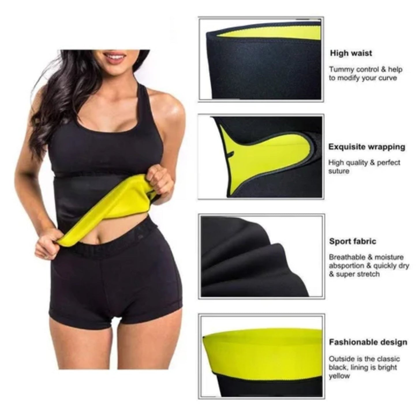 Soft Slim Sweat Belt for Women Hot Body Shaper Weight Loss Slimming Waist Trainer Trimmer Slim Belt Wrap