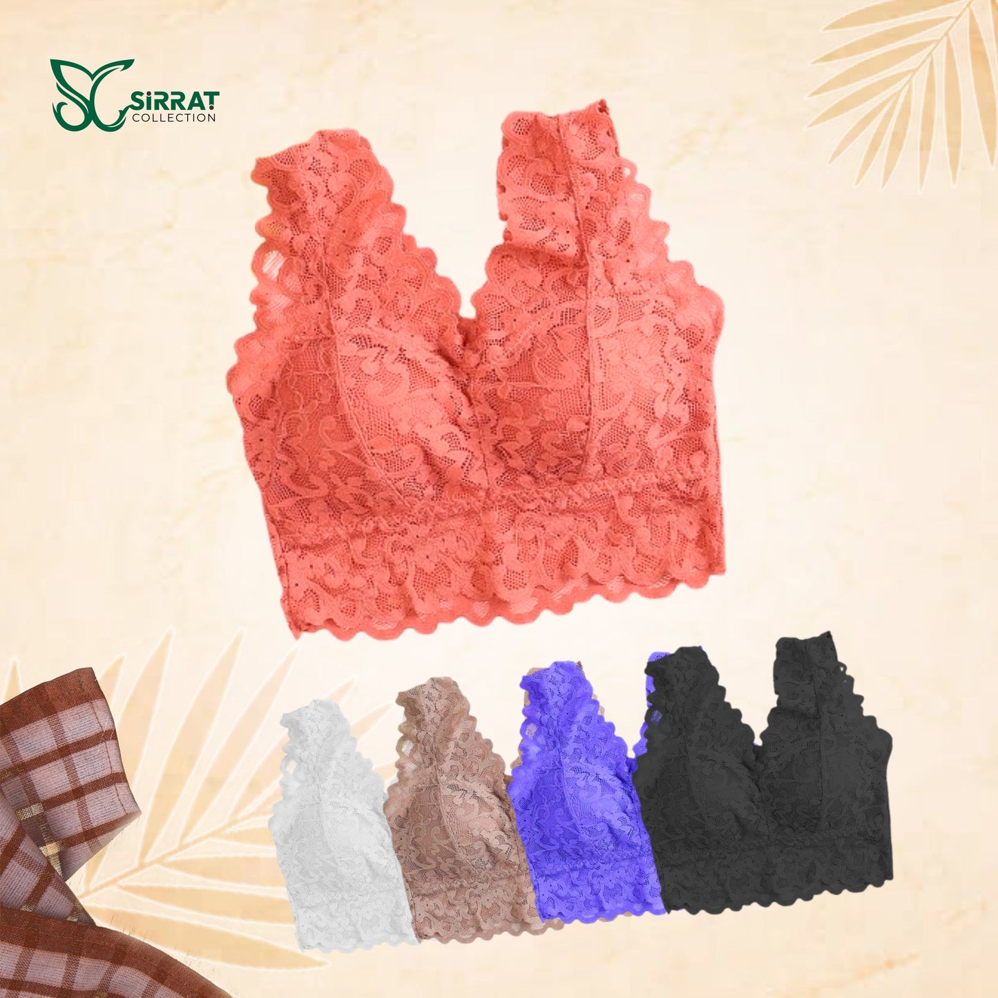 Elegant Padded Lace Bralette – Comfort & Style in Every Curve