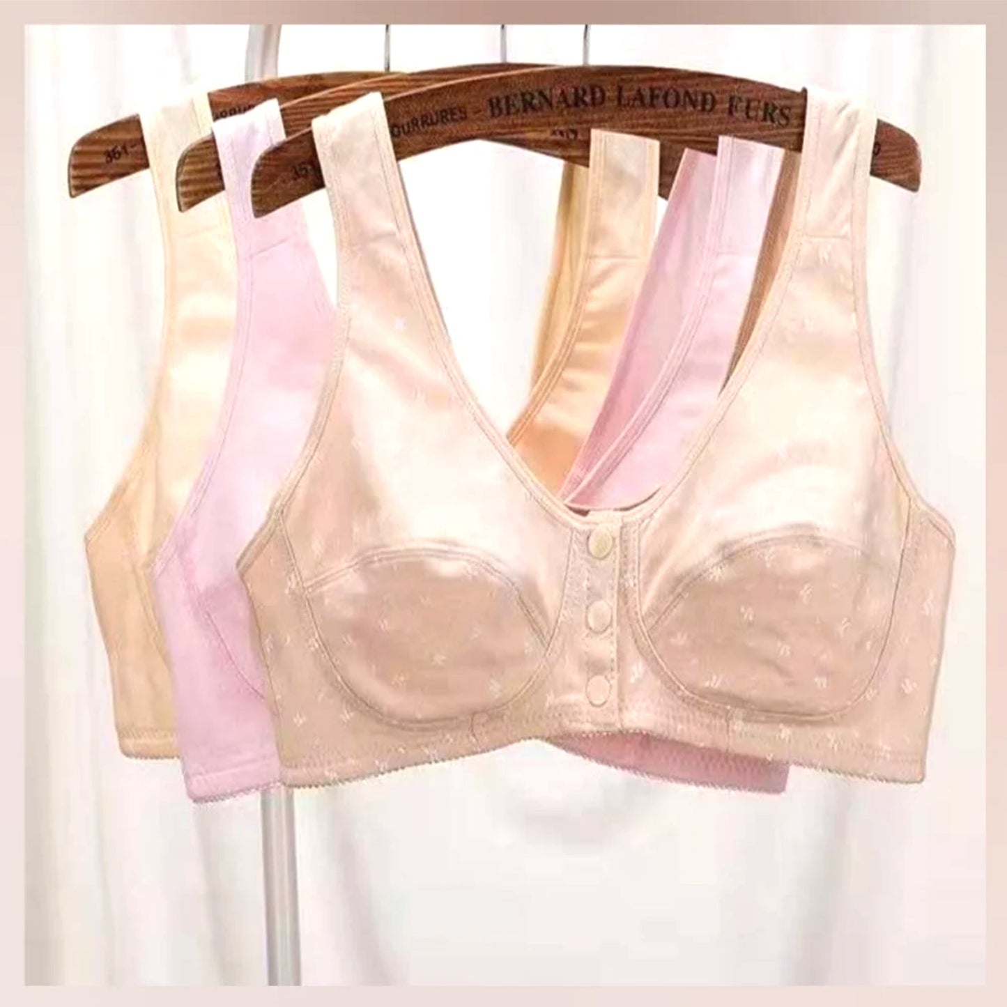 3 button Front Open Bra [Buy 1 Get 1 Free]